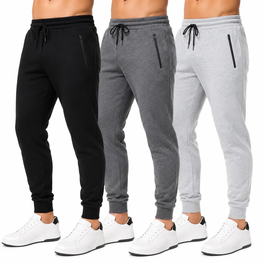 Money Jones men's fleece joggers 3-pack
