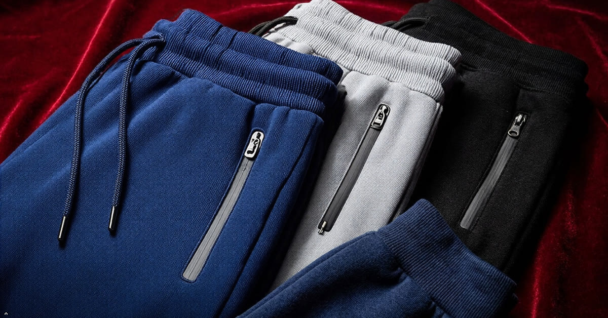 Navy, grey and black Money Jones joggers